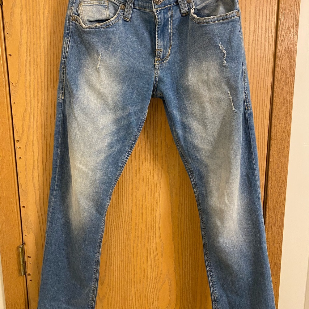 Rock & Republic Blue Slim Straight Jeans Classic Denim 30x30